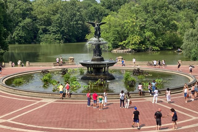 the Bethesda Fountain in Central Park
